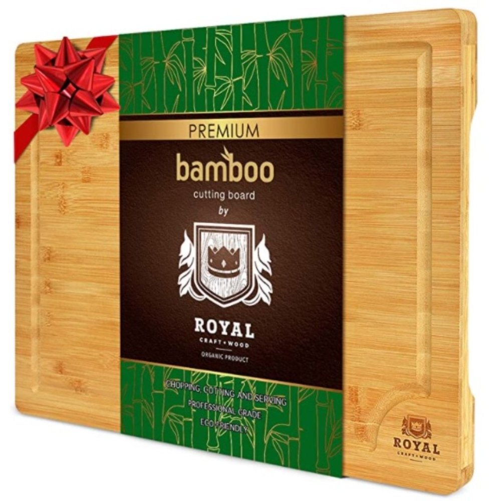 Bamboo Cutting Board | Kitchen Chopping Board | Heavy Duty Serving Tray 12"x 8"